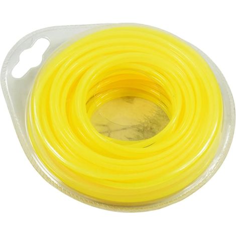 Ligne de Coupe-bordures en Nylon Jaune 15m pour Gazon Tondeuses à Essence, Électriques Batterie, Fonctionnement Plus Silencieux, Pochette Distributeur Mural (1/5)