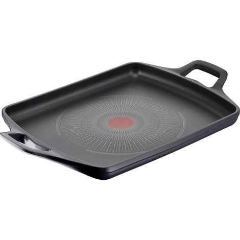 Lagostina 010260020032 Aroma Bistecchiera Plancha Antiaderente Alluminio Pressofuso Titanium Excellence 26x32 cm colore Nero (1/4)