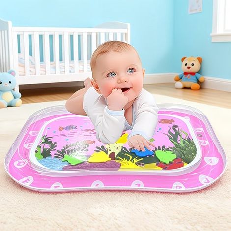 Tapis de saut gonflable créatif (1 pièce), jeu d'apprentissage unique avec tapis d'eau, jouet gonflable à motif sous-marin, rempli (1/5)