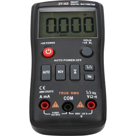 Multimètre numérique intelligent ZTA2 TRMS testeur AC DC voltmètre 4000 points (1/5)