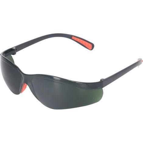 1 paire lunettes de soudure pro protection UV verre vert foncé IR5.0 anti-impact PC nylon + 1 étui (1/5)