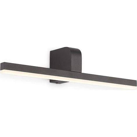 Applique murale de salle de bain LED noire, miroir de bain, luminaire mural intérieur en métal acrylique 14 W 60 cm [classe énergétique A++] (1/5)