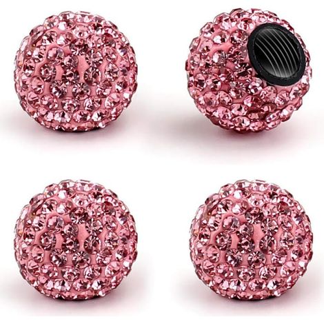 Crystal Diamond Car Tire Decoration Dust Door Cap Cap (1/5)