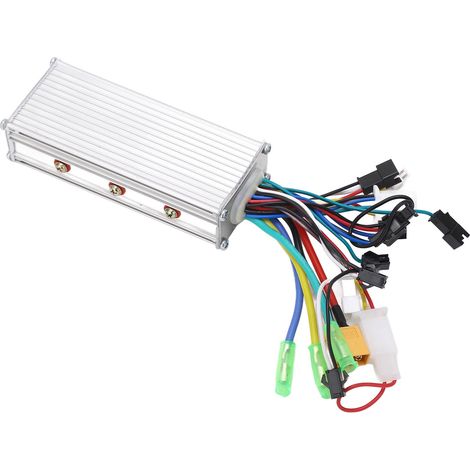 Contrôleur de moteur sans balais pour vélo électrique 36V/48V 500W 28A, boîtier en alliage d'aluminium. (1/5)