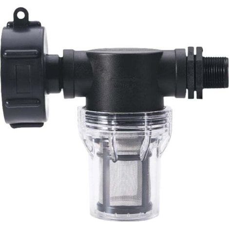Rainwater harvesting tank - 1000 litre tank with filter, S60 x 6 3/4" (24 mm x 20 mm) garden hose connection (1/4)