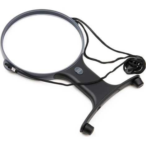 Carson MagniShine Lente di ingrandimento a mani libere con luce LED e ingrandimento 2X (1/3)