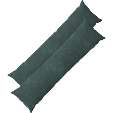 vidaXL Housse de coussin 2 pc HEERLEN Bleu marine 40 x 145 cm (1/5)