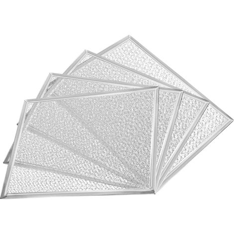 Filtre Hotte Aspirante BP29 - Set de 4 Grilles Hotte Aspirante Universelles, Compatible avec Gros Électroménager, Nettoyage de l'Air et Sécurité Optimisés (1/5)