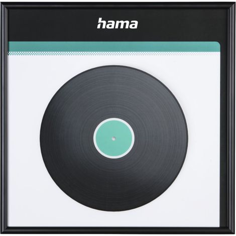 HAMA Cadre pour disque LP Aluminium Noir 31,5x31,5cm (1/2)