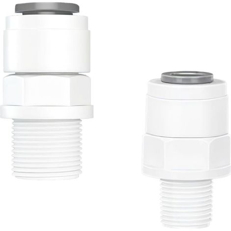 Stück gerades Rohr 1/4"-Außengewinde auf 1/4"-Verbinder + gerades Fitting für Wasserleitung
