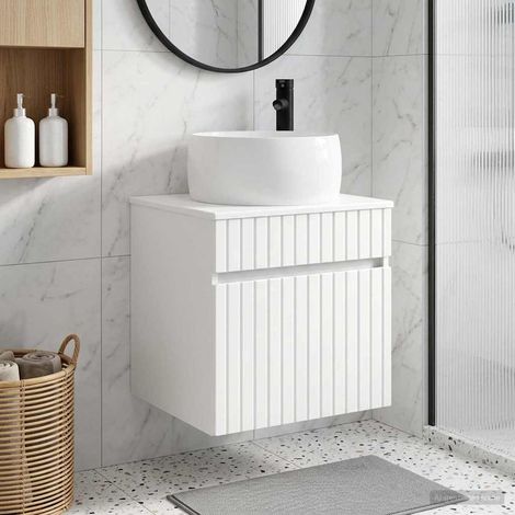 Vanidad de lavabo montada en la pared  49 x 44,5 x 66 cm