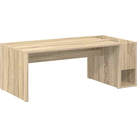 Coffee Table Sonoma Oak 101.5 x 50 x 37 cm Engineered Wood vidaXL