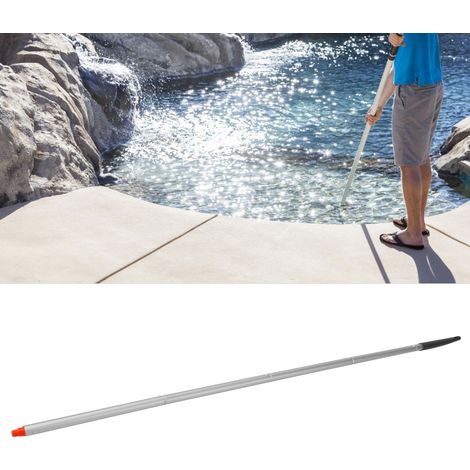 Mano MTP5, pértiga telescópica de 5 piezas para limpieza de piscinas de 118 cm/46,5 pulgadas, fabricada en aluminio, color negro. (1/5)