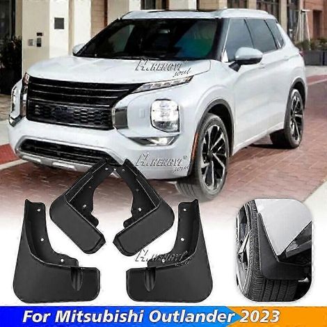 Bavettes garde-boue avant et arrière noires pour Mitsubishi Outlander 2023+ (1/4)