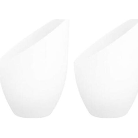 2 abat-jours en plastique en forme de fer à cheval (13,6 × 11 × 3,5 cm), compatibles avec lampes de bureau, diamètre d’ouverture centrale : 35 mm, design décoratif pour salon, bureau ou chambre