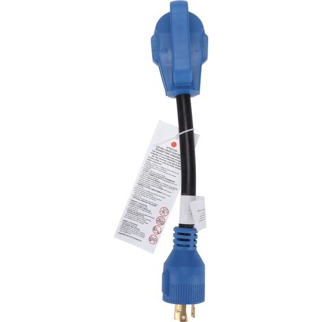 RV-Umrüstadapterkabel 30A auf 30A 125V 10AWG 3-adrig blau für Wohnmobil-/Campingfahrzeugladung (1/5)