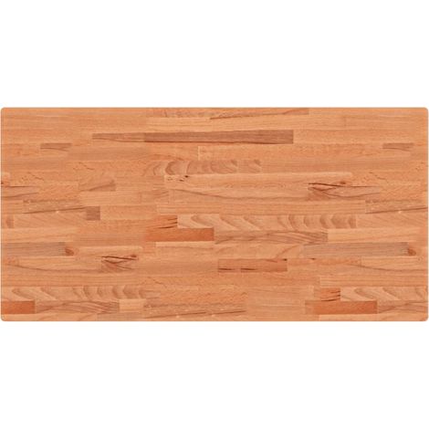 Comptoir de salle de bain 100x50x4 cm bois massif de hêtre