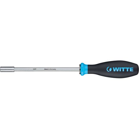 Tournevis porte-embout magnétique WITTE, 1/4" et 100 mm de longueur.