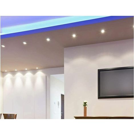 [Sonderangebote auf Lager] GU10 5W 220V 400 Lumen LED-Lampe, 120 Grad Abstrahlwinkel, Opal-Diffusor, 6000k (X6, Kaltweiß) [Energieklasse A++] (1/5)