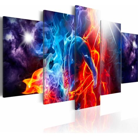 Tableau baisers ardents - 200 x 100 cm (1/4)