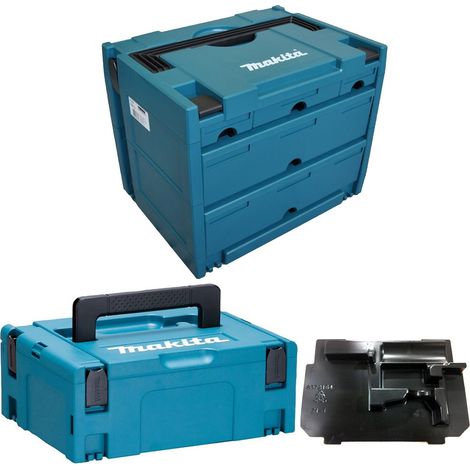 Makita P-84349 MAKPAC 5 Drawer Stacking Connector Tool Case TYPE 4 + 2 + Inlay (1/4)