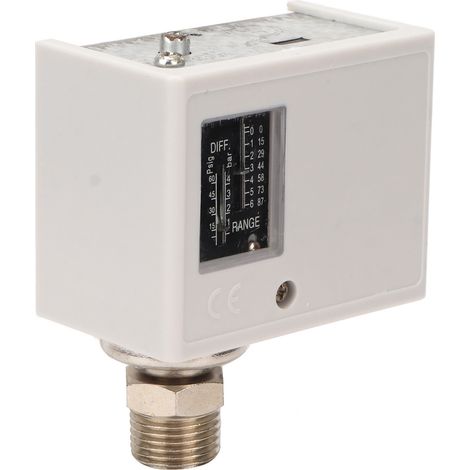 Pressostat de compresseur d'air à noyau en laiton, filetage fin, pour pompe de puits, chaudière, séchoir à froid, AC125V/250V, interface G1/2