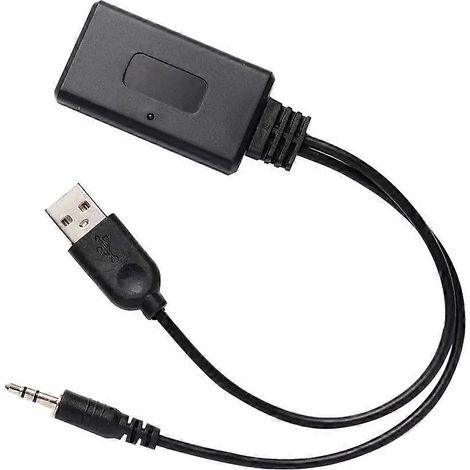 Adaptateur universel pour câble radio Bluetooth, récepteur audio Bluetooth auxiliaire universel, adaptateur chargeur de voiture (1/5)