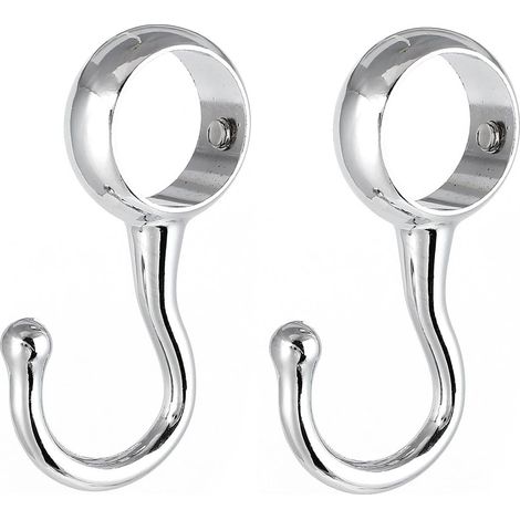 2 pièces Kleiderschrank Bad 22mm Dia Rohrstange Handtasche Kleiderhaken Kleiderbügel (155e9125ebd38f (1/2)