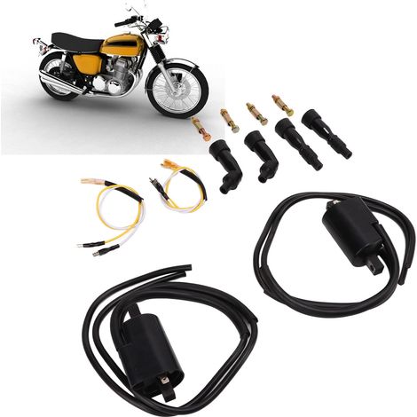 Bobine d'allumage 2 pièces avec capuchon de bougie pour Honda CB750 A/F/K 1969 - 1978 30501-300-003 (1/5)