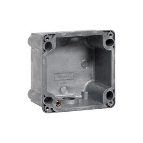 Boitier saillie reversible métal pour prise socle 2P+T ou 3P+T 16A IP55 HYPRA LEGRAND 052059 (1/4)