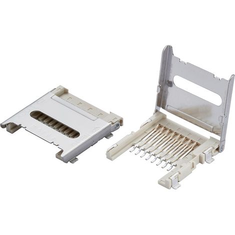 Molex Slot pour carte mémoire Nbr total de pôles 8 Pas: 1.1 mm 5009010801 1 pc(s) Tape on Full reel