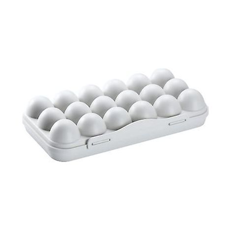 bote De Rangement En Plastique Pour Ufs Avec Couvercle, Peut Contenir 18 Ufs, Passe Au Conglateur, Extrieur (gris) (1/5)