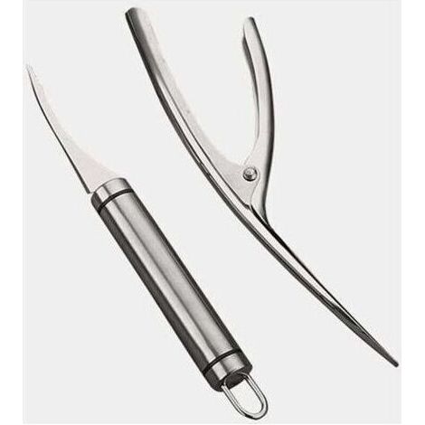 Éplucheur De Crevettes, Shrimp Peeling,2 Outils D'épluchage De Crevettes, Outil D'épluchage De Crevettes, Passe Au Lave-vaiss, Facile à Nettoyer (argent) (1/5)