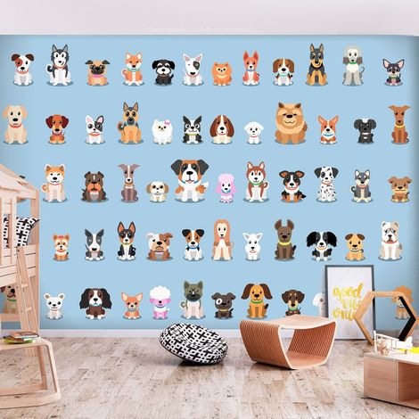 Papier peint Happy Crowd - 150 x 105 cm (1/4)