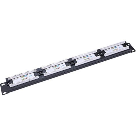 UTP 24 Port Rj45 Panneau de Brassage Support Mural Pour Câble Rack Outil Connecteur Lan Ethernet Adaptateur Réseau Cat6 (1/4)