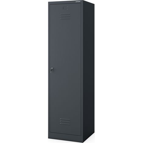 Besenschrank Haushaltsschrank AGNES, 500 x 1850 x 500 mm, Anthrazit