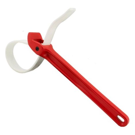 450 mm Bandschlüssel mit Griff aus Zink- und Aluminiumlegierung, Nylon, 12 cm - BRAND (1/3)