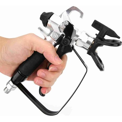 Pistolet à Peinture sans Air Haute Pression 3600 PSI avec Pulvérisateur 517, Entrée 1/4-18NPSM pour Grandes Surfaces Métalliques, Navires, Bâtiments et Ponts (1/5)