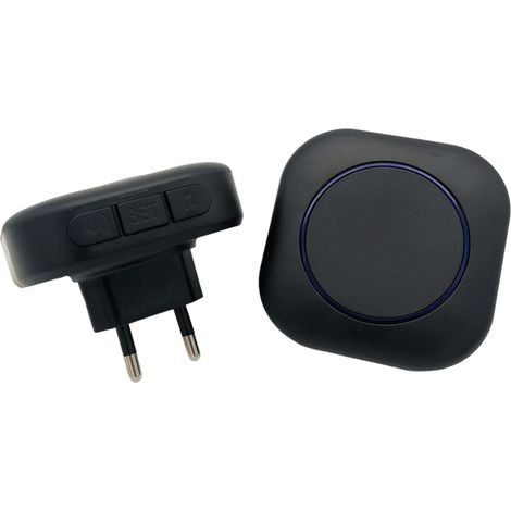 Timbre Inalámbrico - IP44 - Para Interior Y Exterior - Con Luz De Señalización - Ideal Para Ancianos - 1 Unidad (1/5)