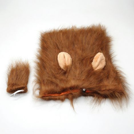 Déguisement lion pour animaux marron L x 3 modèle 36