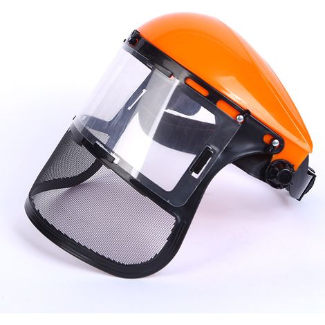Casco forestale, robusto casco protettivo in rete con visiera per falciatrici forestali