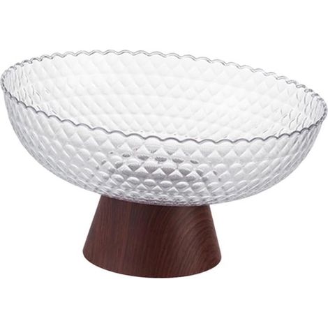 Étagère à fruits, étagère à légumes décorative et multifonctionnelle, étagère à fruits et desserts, transparente (1/5)