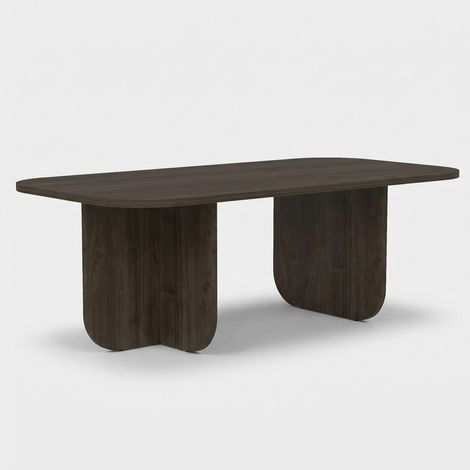 Rechteckiger Couchtisch aus Melamin 120x60 Becaj - Walnuss