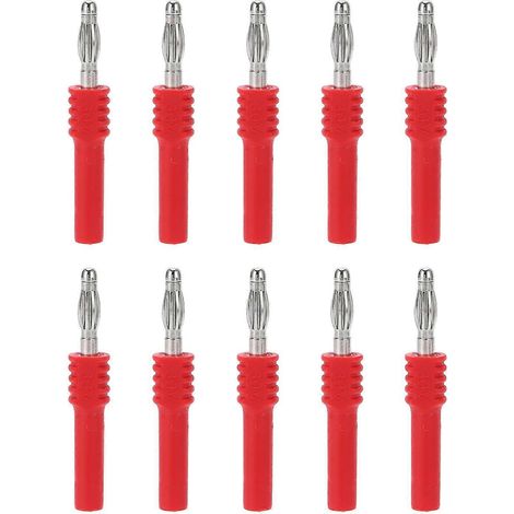 10 Stück J.20025 Bananenstecker 4 mm Stecker auf 2 mm Buchse Multimeter Bananenstecker Adapter für I