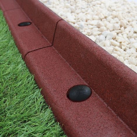 Flexible Lawn Edging 4.8m Long Pack of 4 x 1.2m Terracotta Garden (1/5)