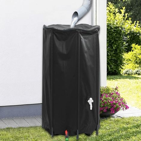Serbatoio dell'acqua pieghevole con rubinetto, 380 L, in PVC (1/5)