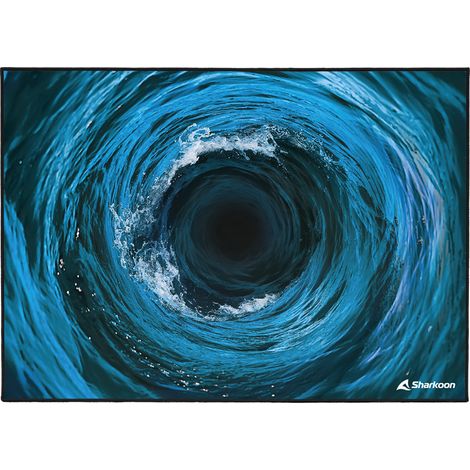 Sharkoon Undertow Tappeto di Protezione Blu Nero Bianco 140x100 cm (1/5)