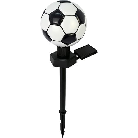 Lot de 1 Veilleuse de football, lanterne lumineuse décorative étanche, lampe solaire sur piquet de football, pour cour, , jardin, terrasse, , décorations de fête à l'extérieur (1/2)