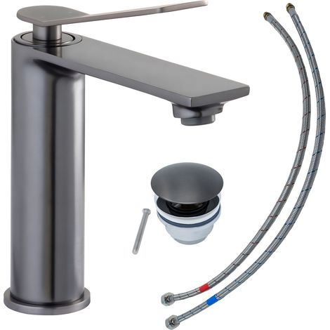 SCHÖNER WOHNEN-Kollektion Waschtischarmatur VIOLA M, Wasserhahn geeignet für wandhängende Waschbecken in Ihrem Bad, Industrial (1/3)