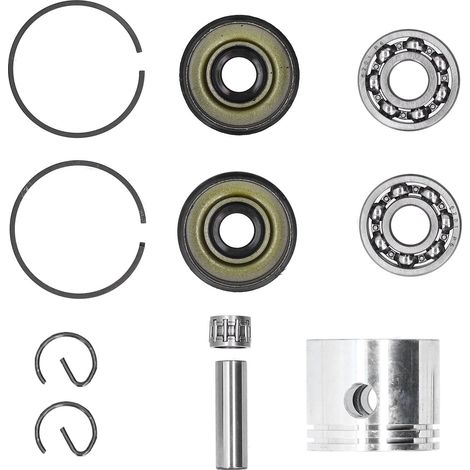 41,1-mm-Kolbensatz mit Kurbelwellenlager, kompatibel mit Poulan 220, 221, 260, 1950, 2150, 2250, 2450, 2550 (1/5)